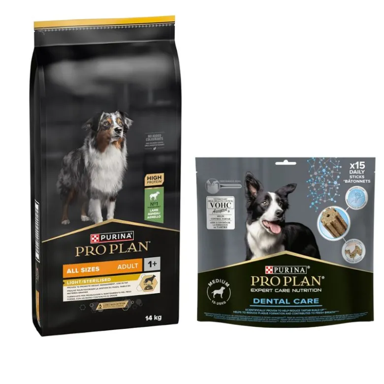 12 kg / 14 kg PURINA PRO PLAN + 345 g Dental Care Medium Dog kaupan päälle!